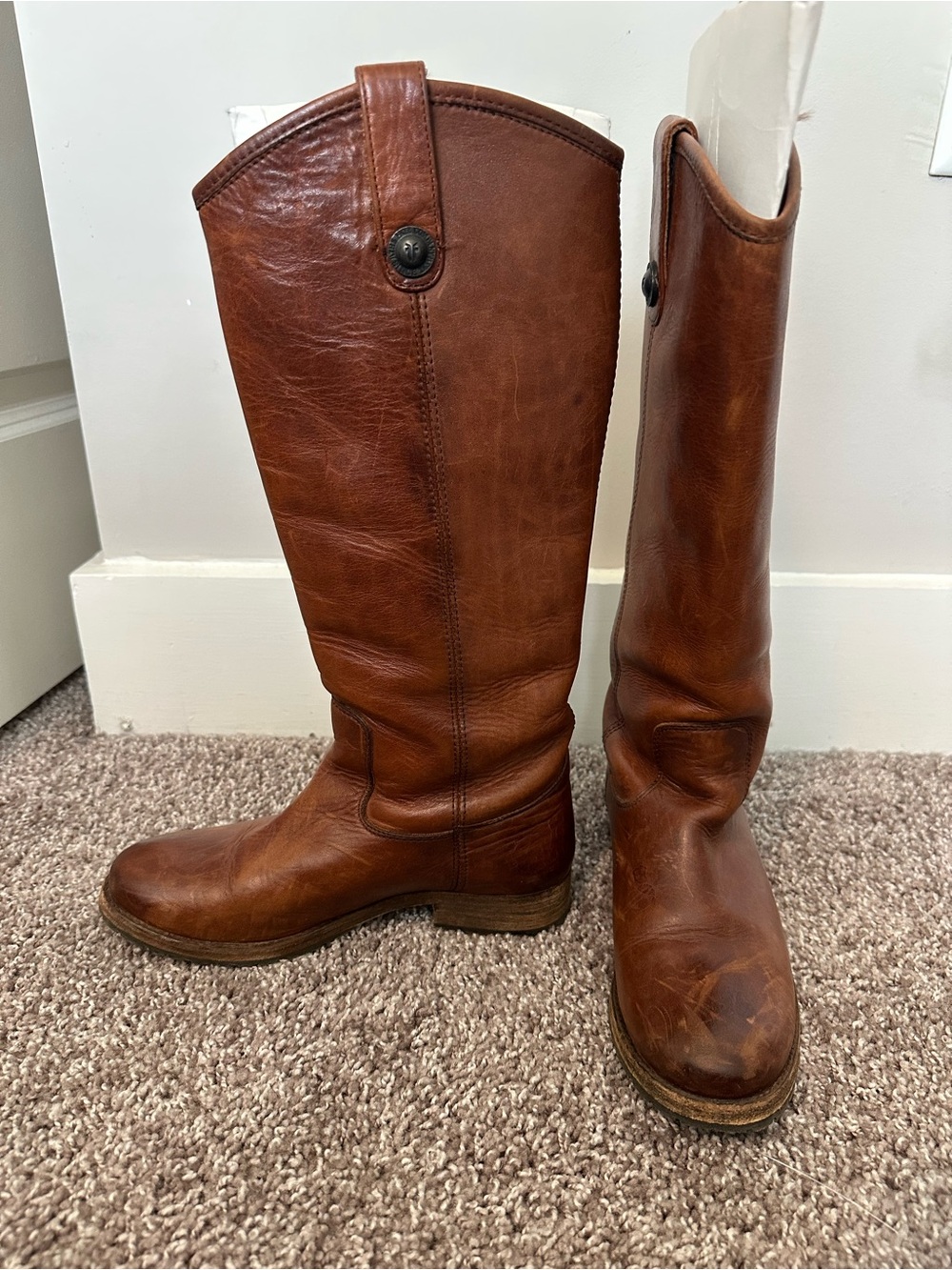 Frye Women's Melissa Tall Leather Riding Boots - Brown